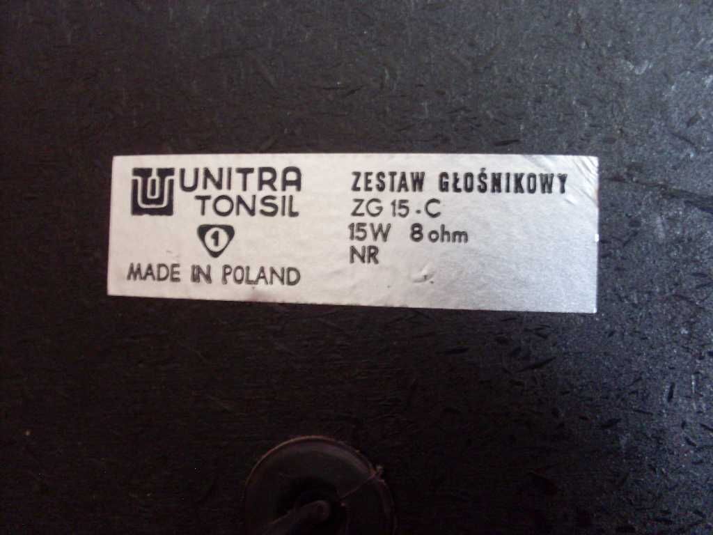 zestaw głośnikowy unitra tonsil zg 15 c