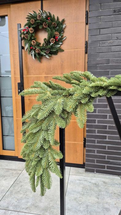 Girlanda jodła jasna 110 cm realistyczna ozdoba świąteczna na święta