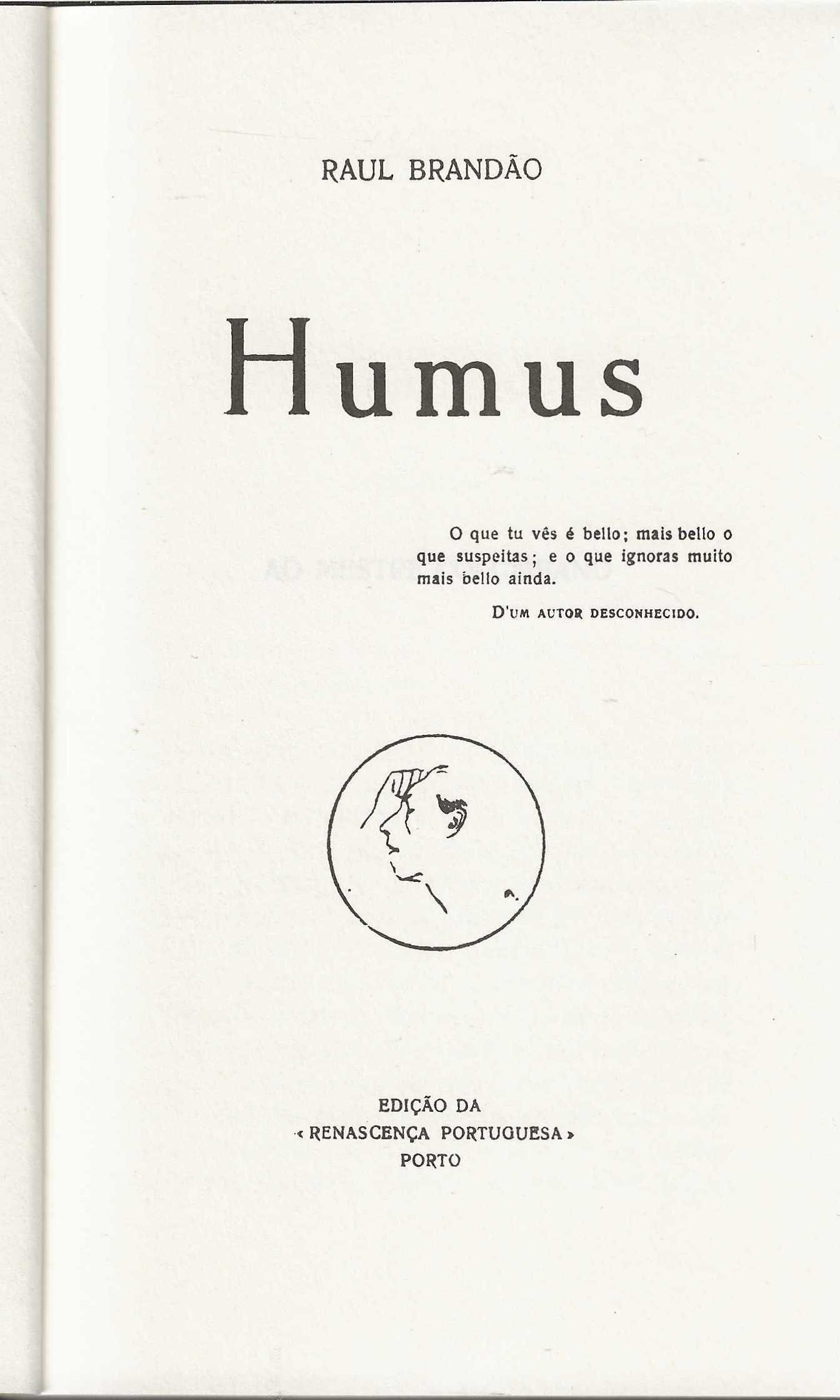 Humus – Edição fac-símile de 1917