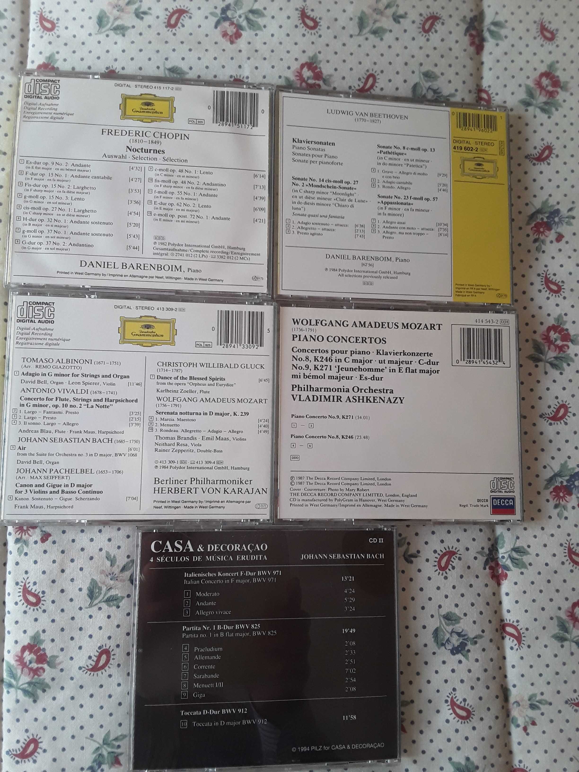 6 cd's originais de música clássica