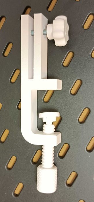 Uchwyt Zaciskowy (2szt) do Tablicy IKEA SKADIS. ZESTAW "POD KLUCZ"