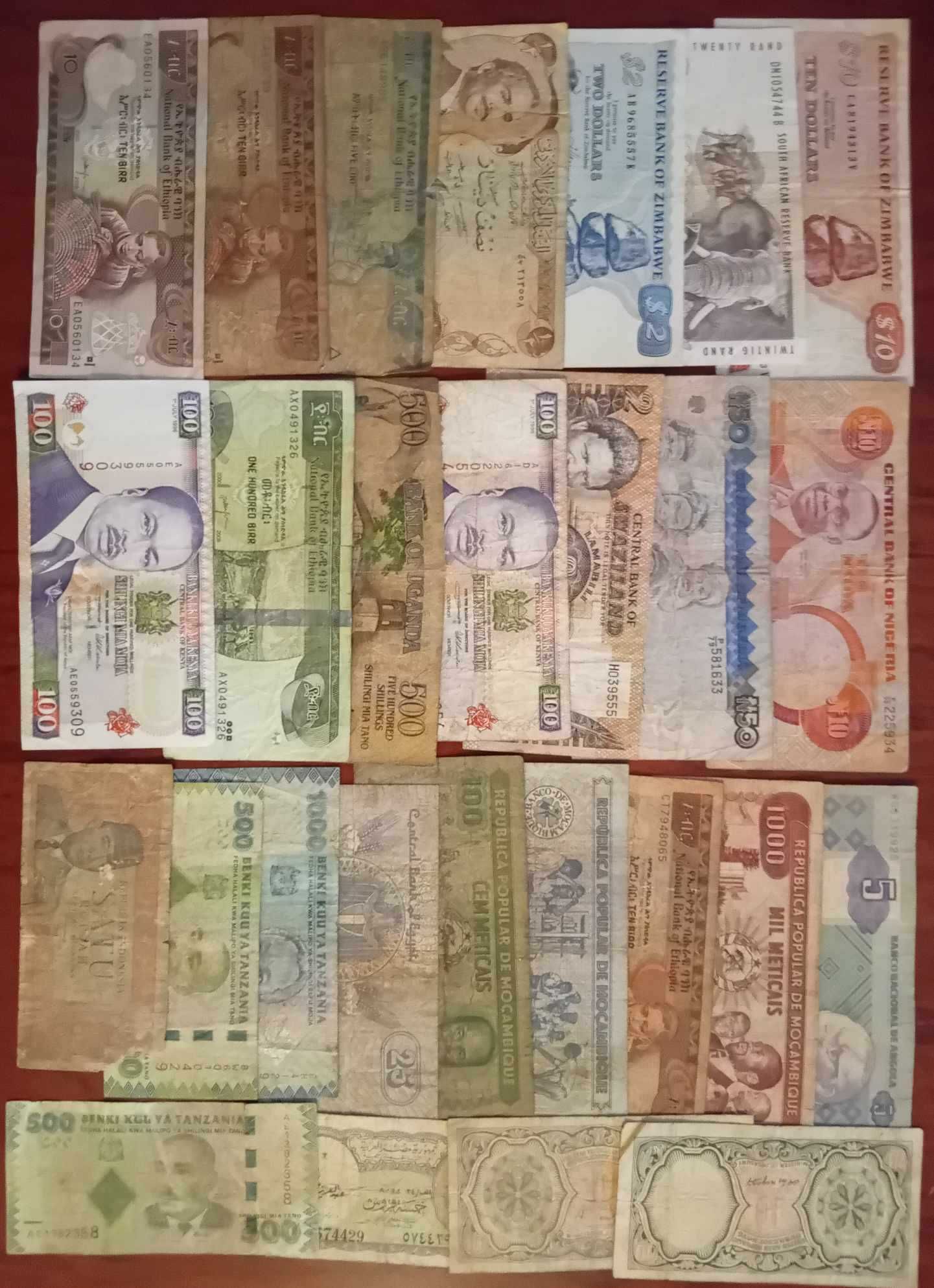 Sprzedam  banknoty z Afryki