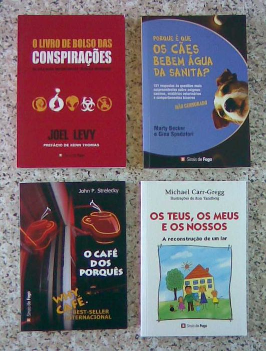 Lote com 15 livros da editora Sinais de Fogo - venda individual