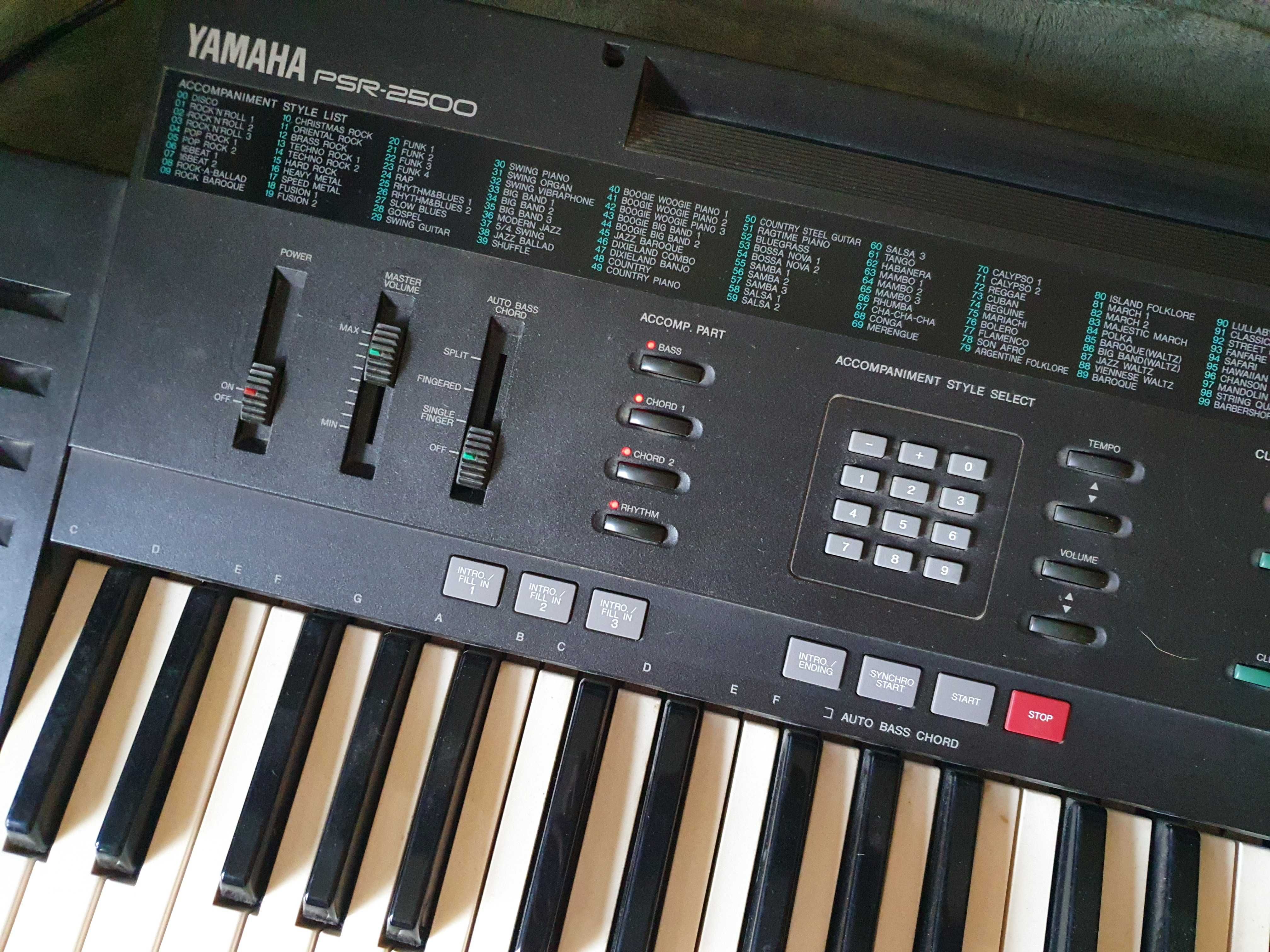 Wielki keyboard Yamaha PSR2500, Brzmienia klasycznych syntezatorów