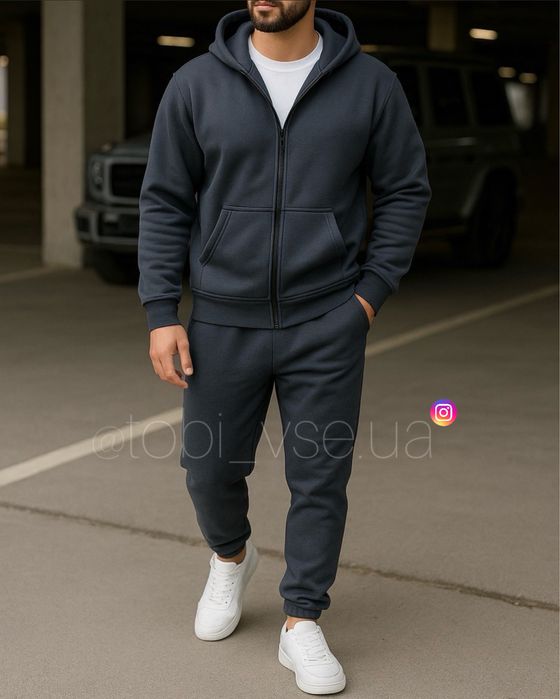 ХІТ‼️ Чоловічий Костюм Теплий на Флісі Спортивний Мужской комплект