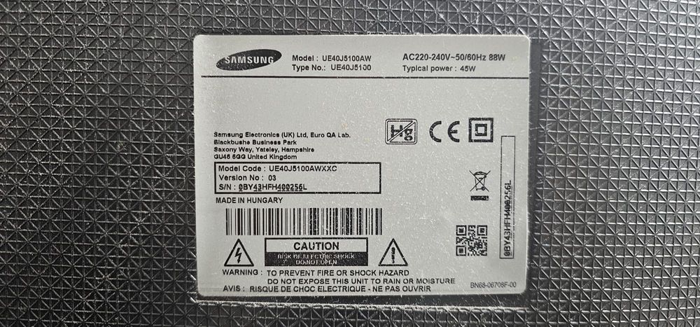 TV Samsung UE40J5100AW