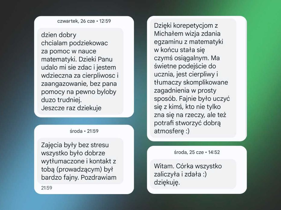 Korepetycje Matematyka zdalne ONLINE, E8 MATURA, szkoła średnia/podst.