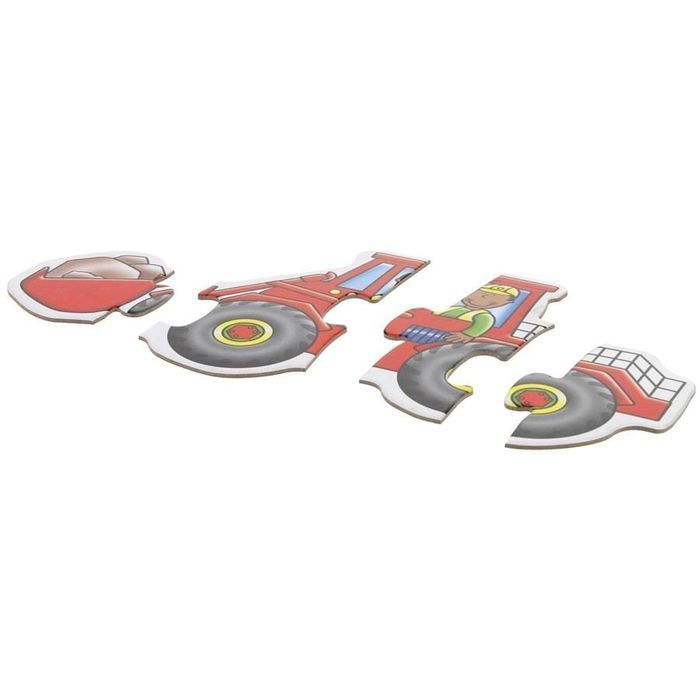 Puzzle Baby Dla Najmłodzych Auta Koparka Spych - Pojazdy Budowlane