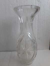 wazon kryształowy, oryginalny szlif, wysokość 24 cm, Francja