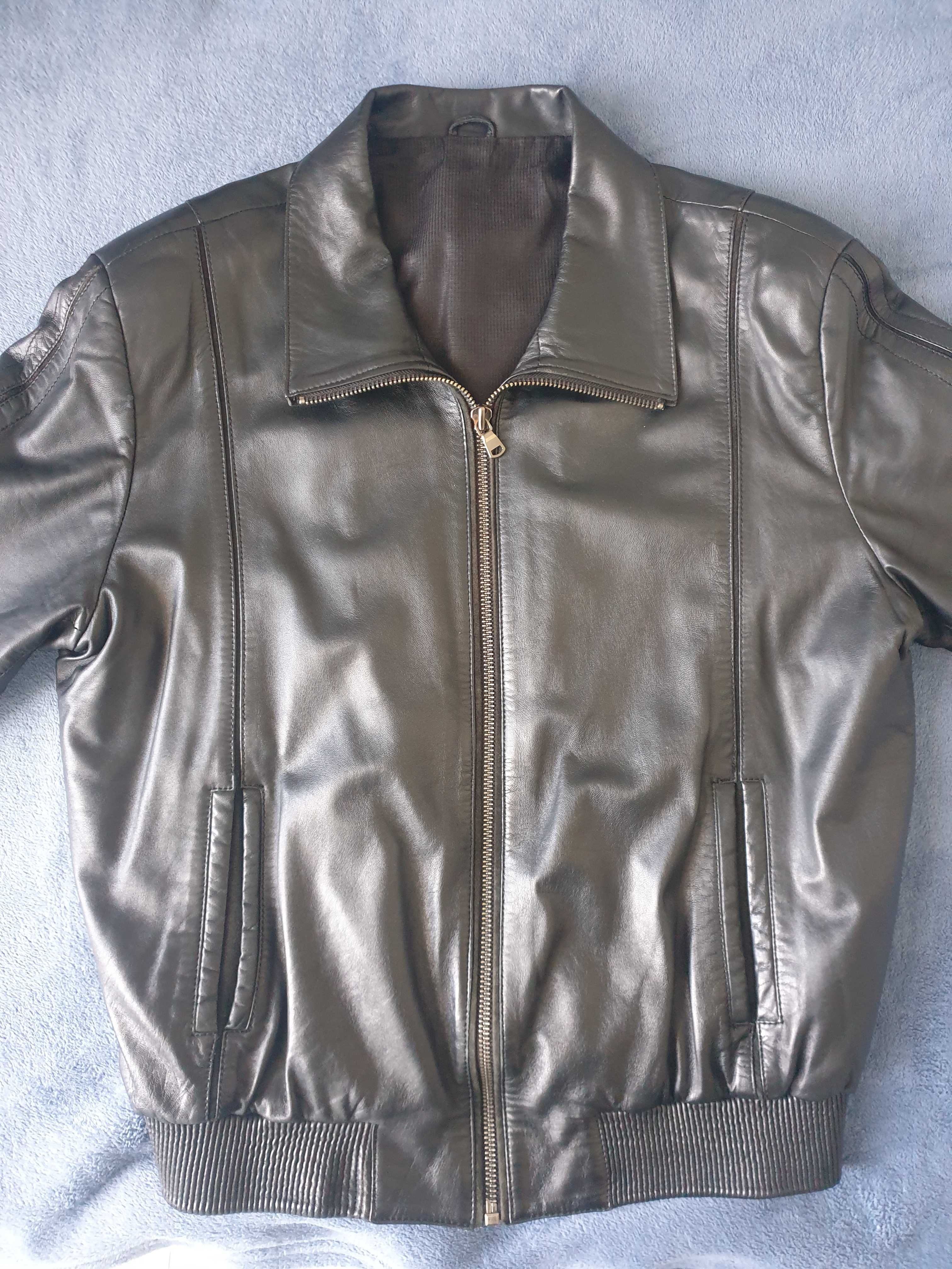 Чоловіча шкіряна куртка Spatzo, розмір 56