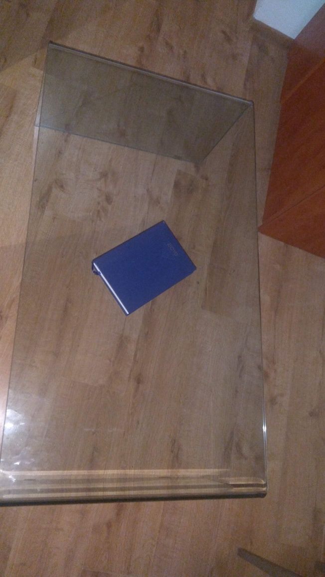Ława prostokątna Kler ze szkła hartowanego giętego; unikatowy design