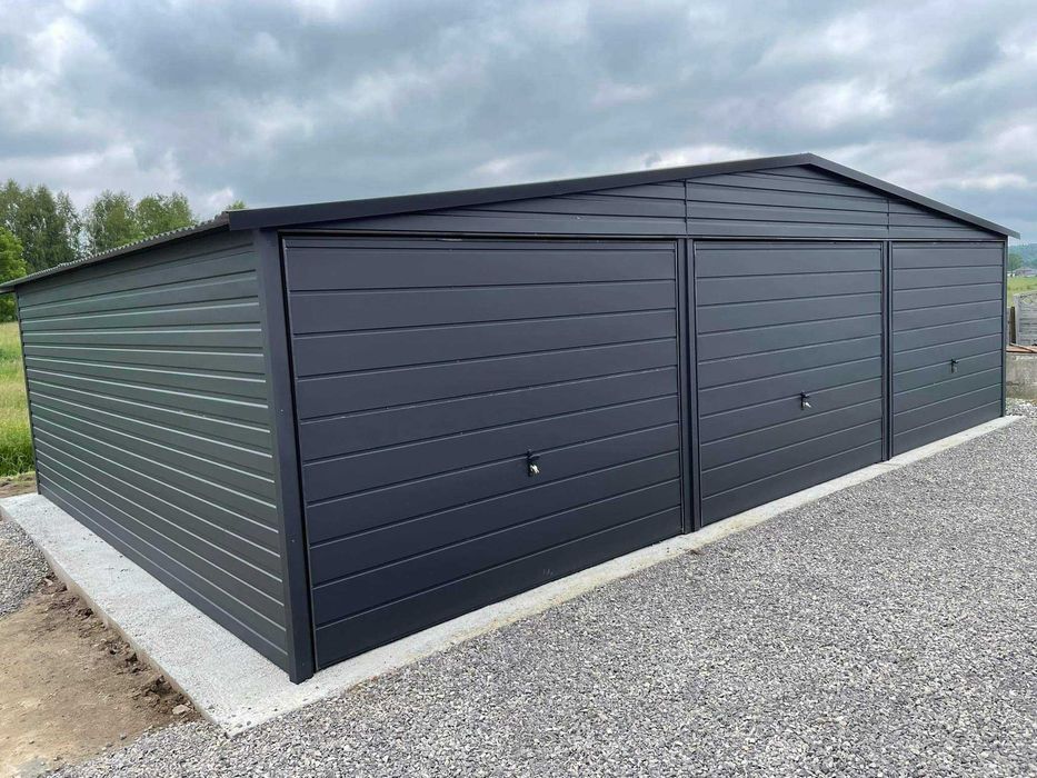 Garaż blaszany PREMIUM. WZMOCNIONY PROFILAMI. Producent. CAŁA Polska