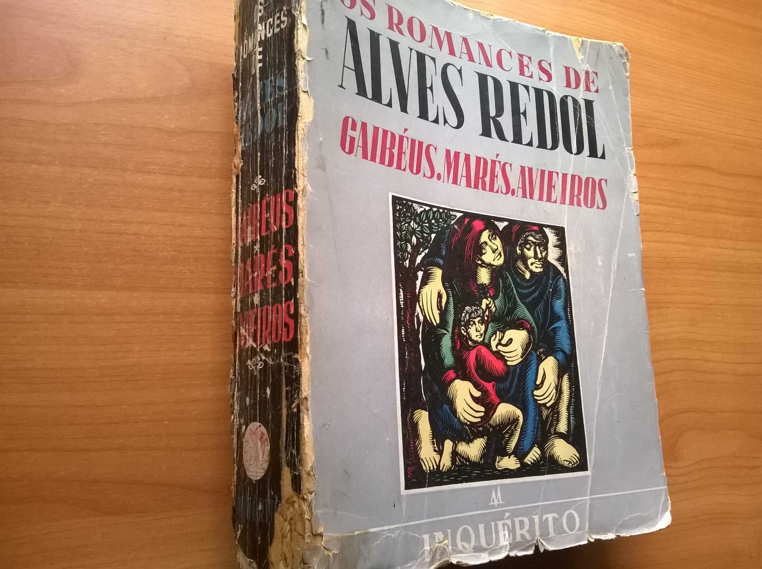 Livro com Gaibéus, Marés e Avieiros - Alves Redol