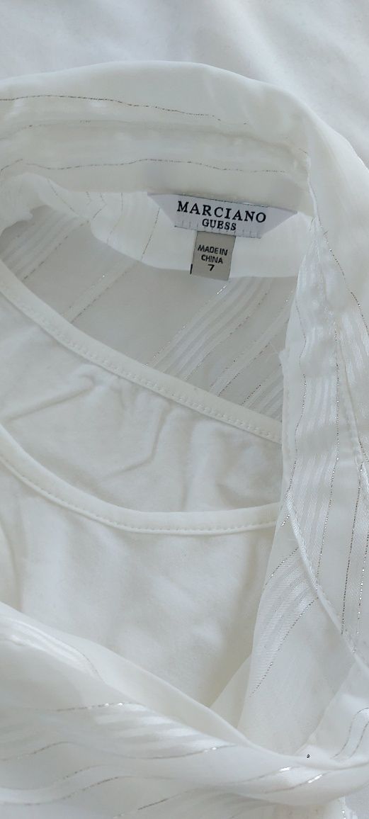 Guess eleganckie body bluzka koszula biała oryginalna dla dziewczynki