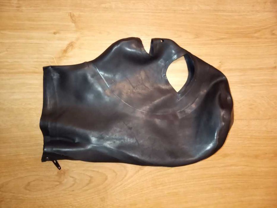 962/ Sesja foto Kostium Teatr maska latex lateks 0,4 rozmiar L zamek