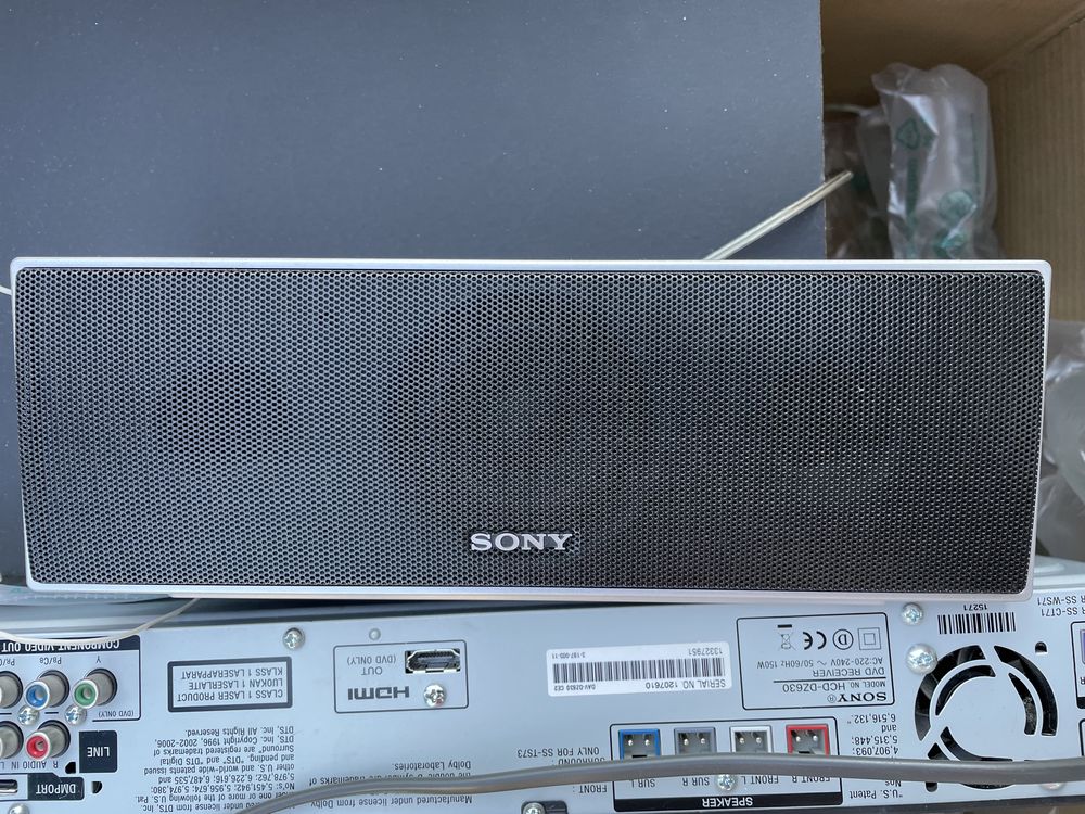 Sistema de som- dvd home theater system sony dav-dz630