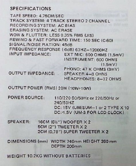 Maxim MX-939 Ghetto Blaster Boombox 1986 Retro Wieża  Audio Nowa