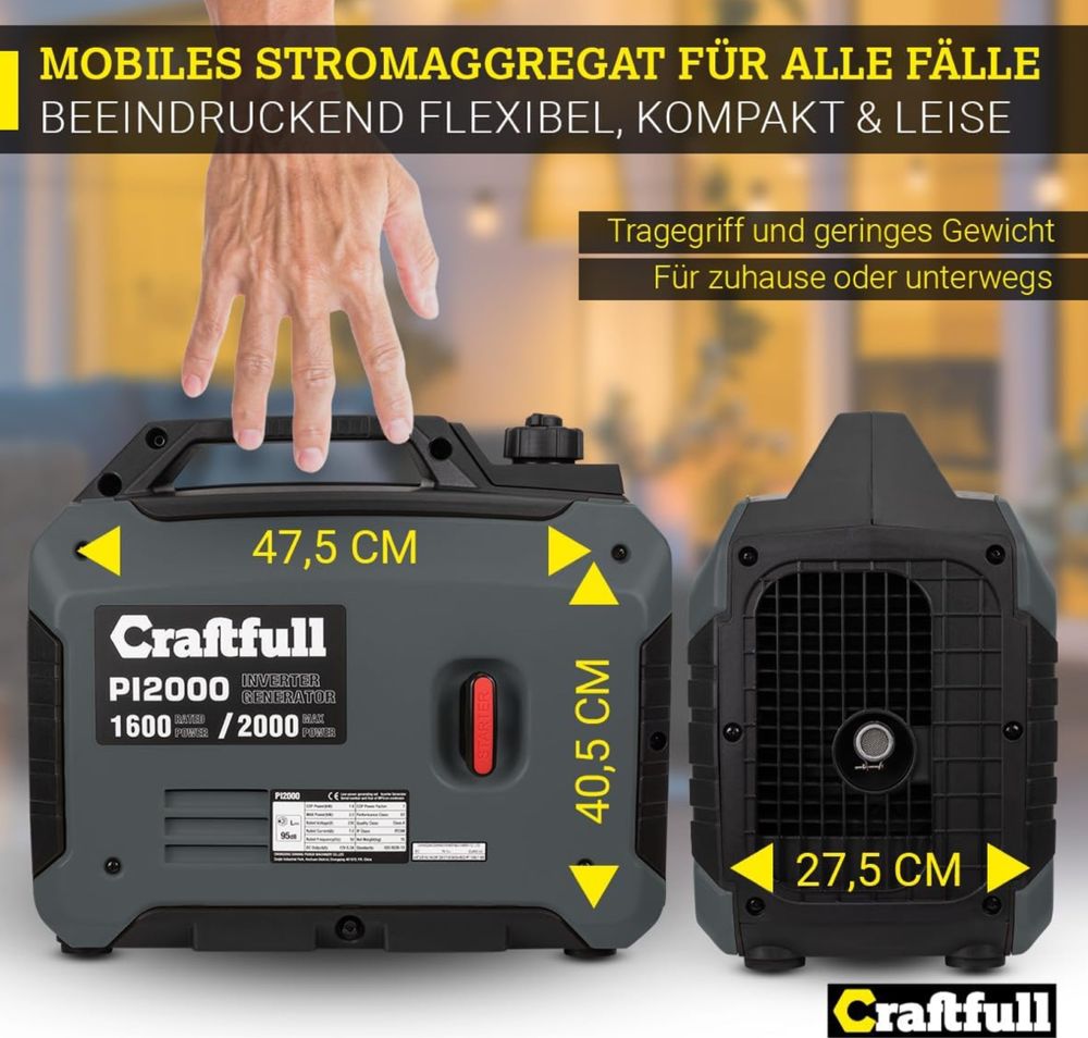 Інверторний генератор Craftfull PI2000