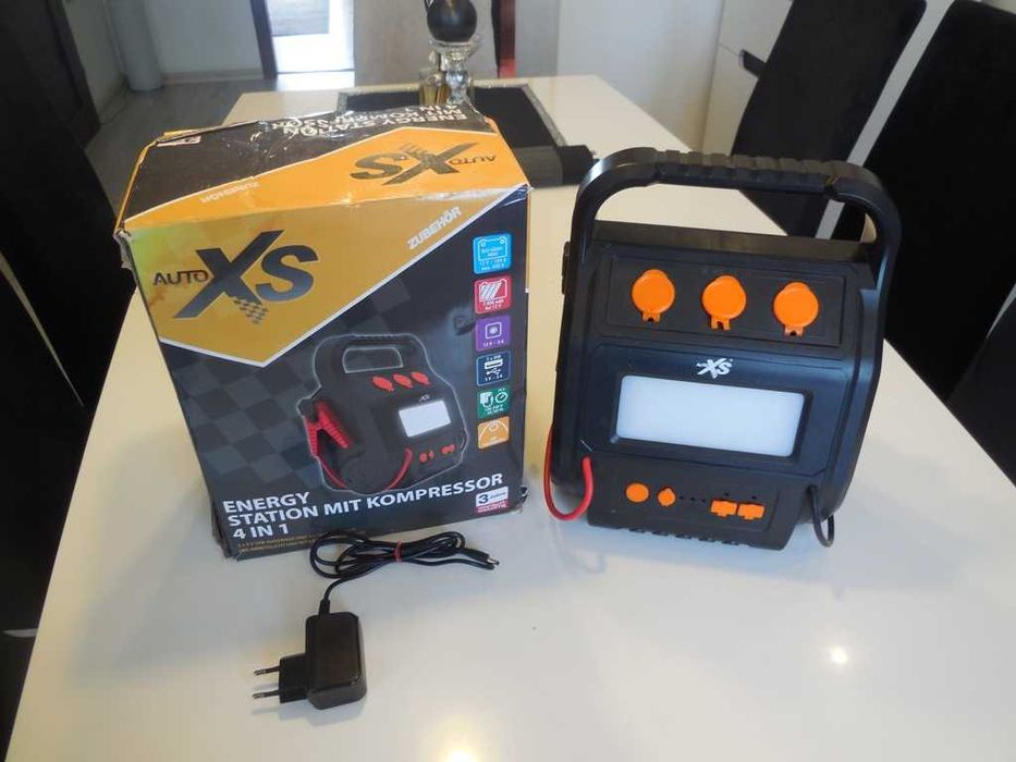 Urządzenie rozruchowe Zasilacz mobilny 4 w 1 AUTO XS kompresor USB