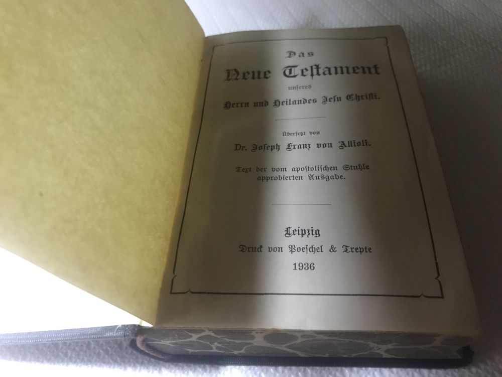 Nowy testament i Psalmy 1936 r. w j.niemieckim
