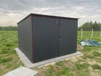Garaż, garaże 3x3 grafit, Transport i Montaż GRATIS