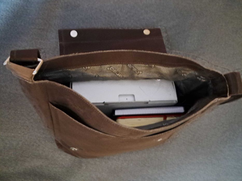 Verso  damska torebka z naturalnej skóry kolor czekoladowy