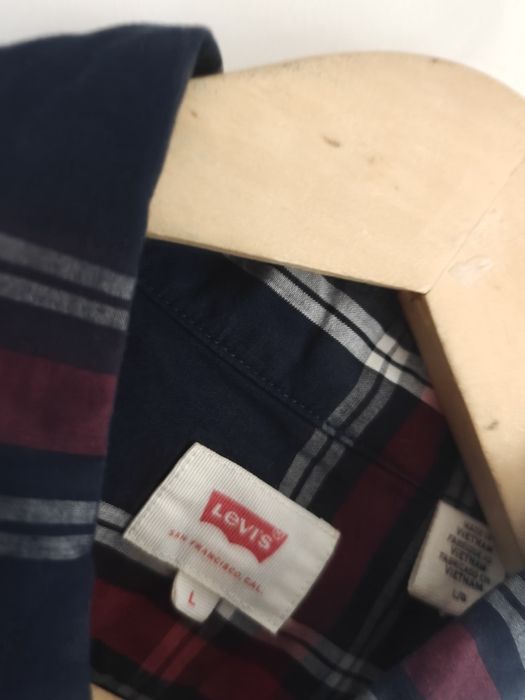 Levi's koszula w kratkę męska długi rękaw L