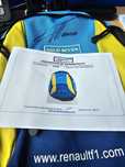 Mochila F1 team Renault assinada a mão por Fernando Alonso.  Autentica