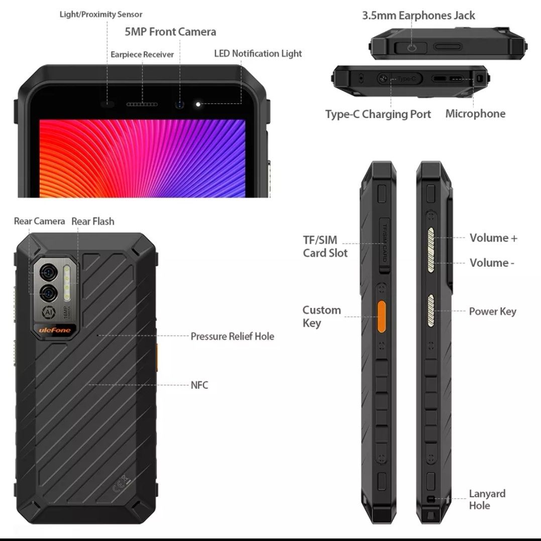 Ulefone Power Armor X11 Pro bateria 8150mah Android 12