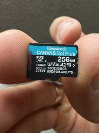 MicroSD 256 v30 a2 kingston canvas go plus