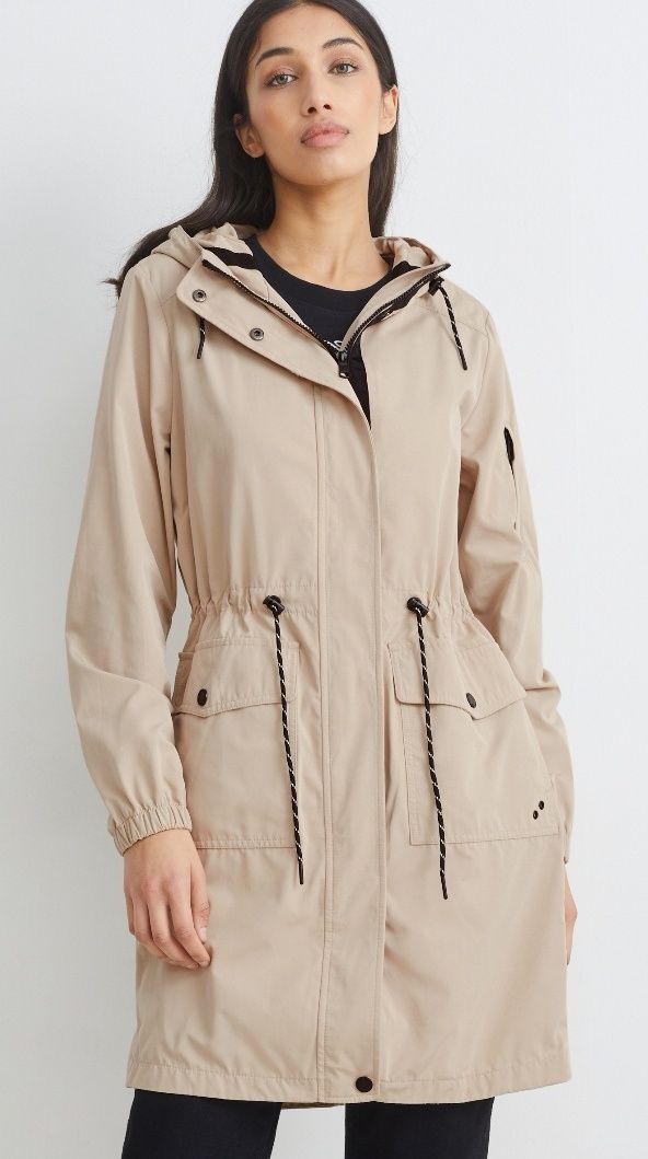 Trencz beżowy C&A parka S