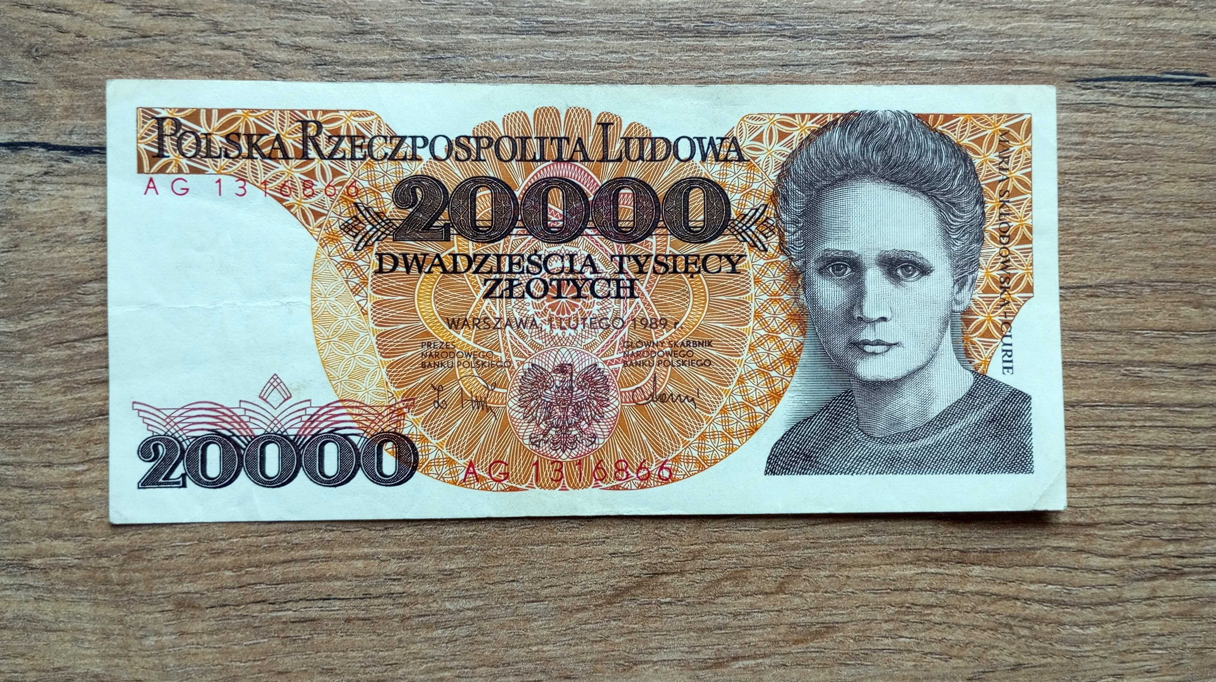 20000 zł 1989 -  AG -