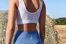Top roupa desporto branco tamanho S
