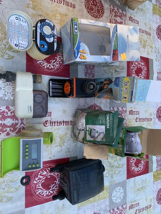 Programadores de rega a pilhas