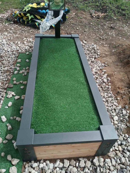 Надгробок, дерев'яний, якісний, установка