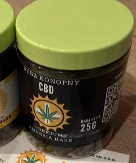 CBD Amnesia Haze Susz Konopny 12% Duże Topy 25 g