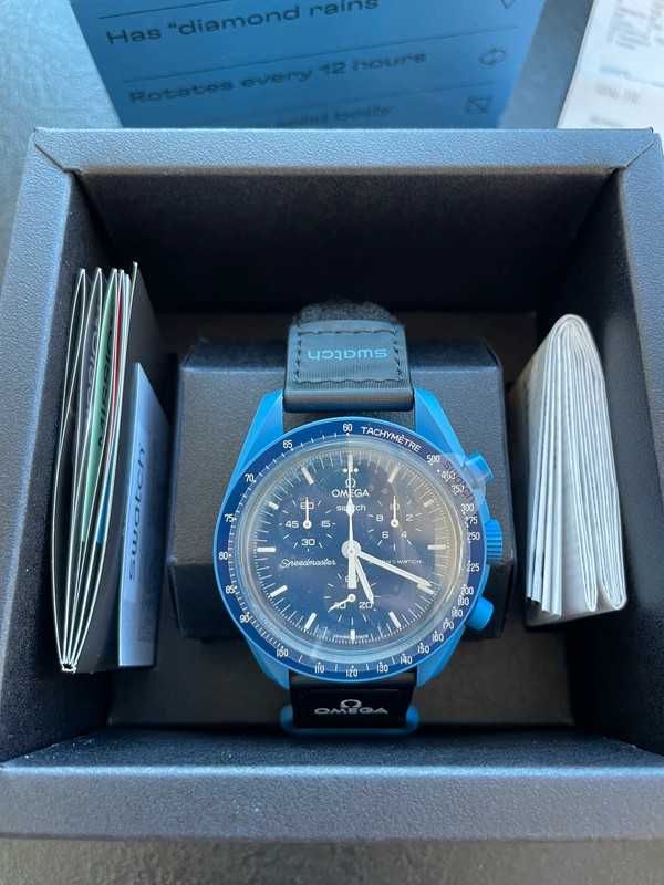Omega x Swatch - Mission to Neptune Moonswatch - SO33N100