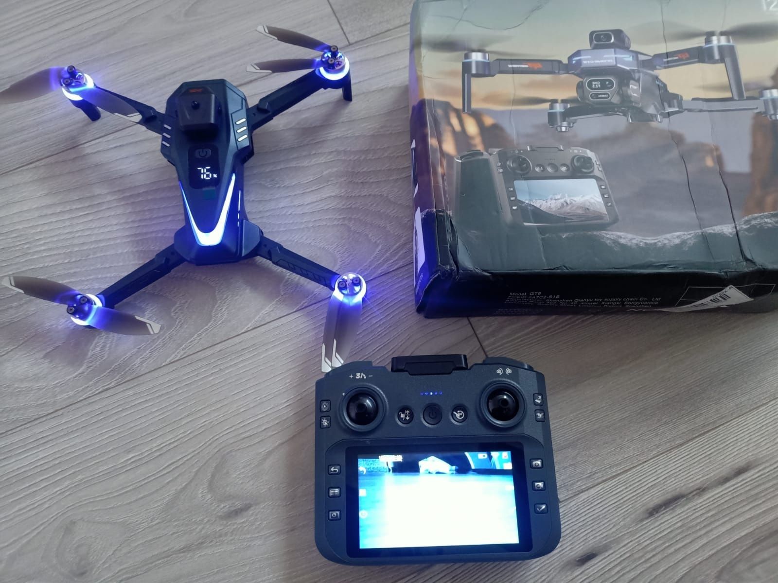 Dron z kamera możliwa zamiana na rower