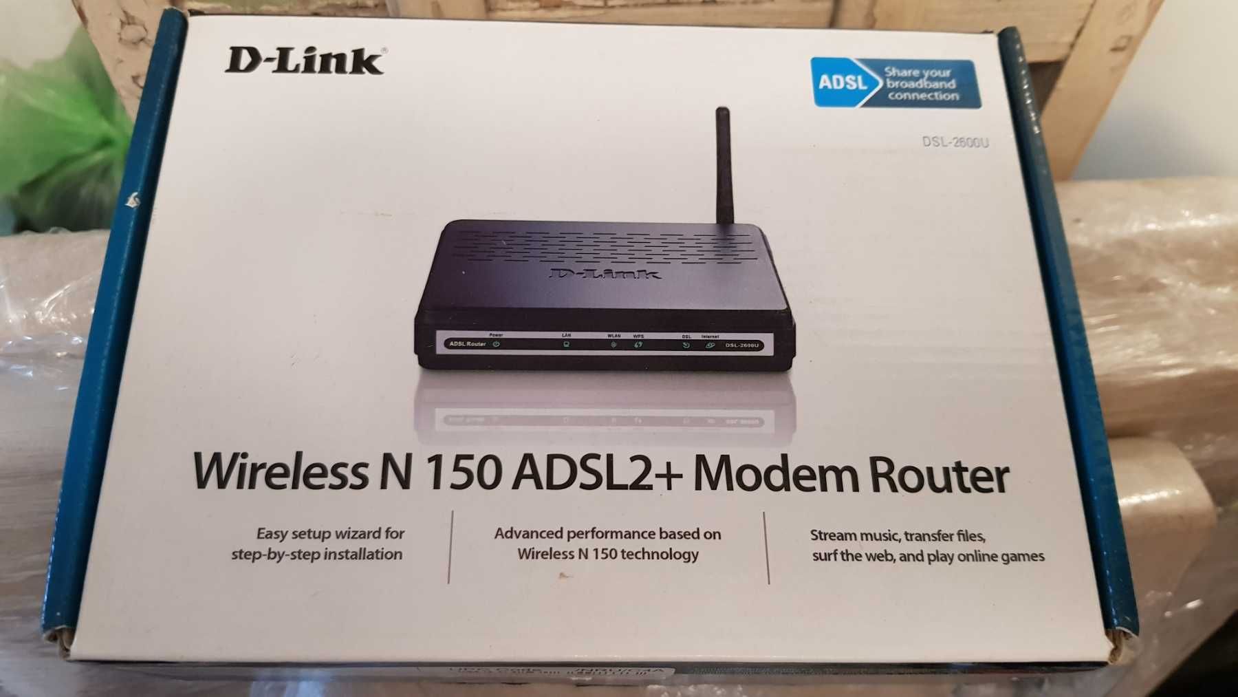 D-Link Wireless N 150 ADSL2+Modem Router (модем рутер)