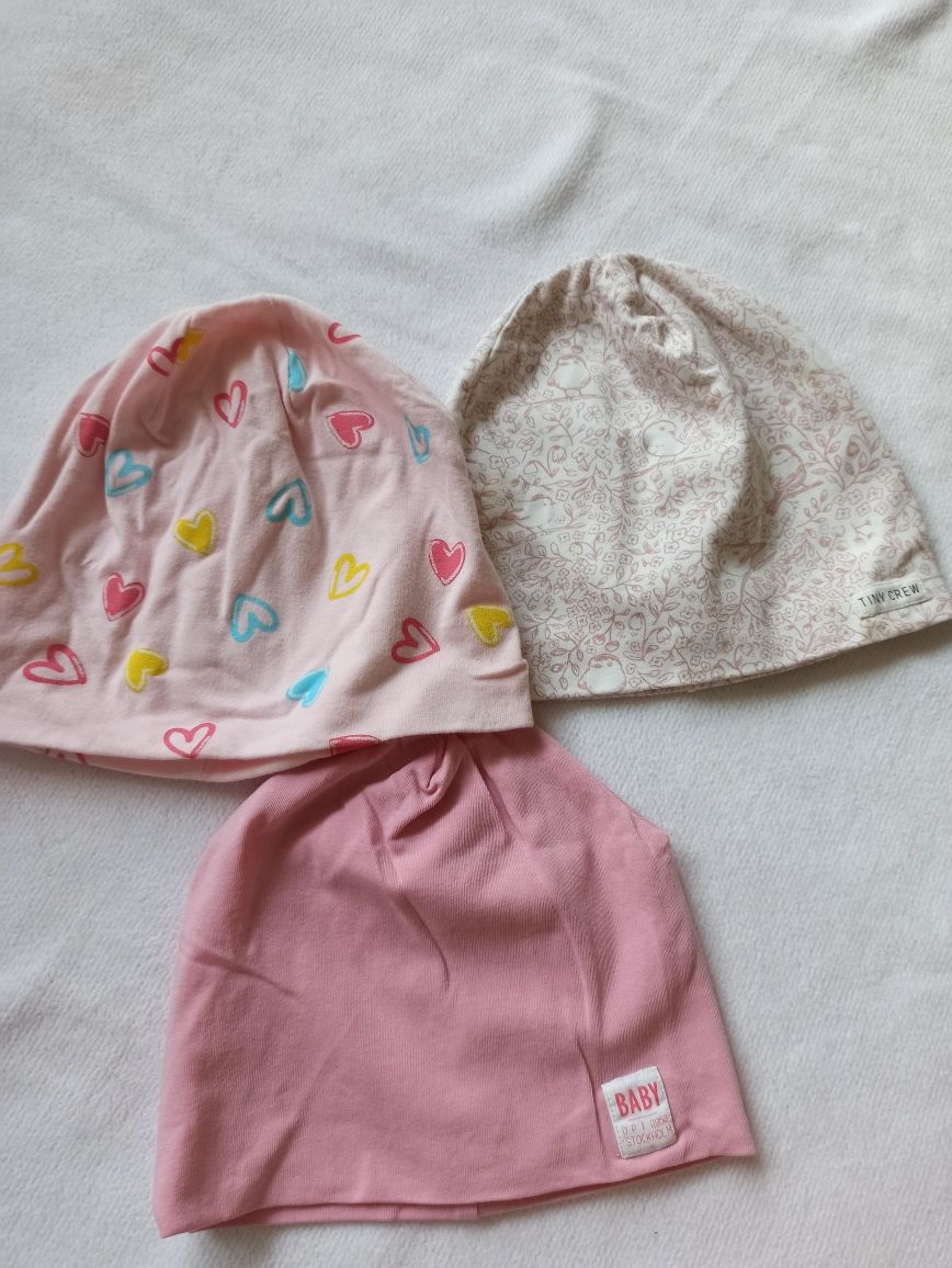 Шапки h&m,baby club на 1-2роки