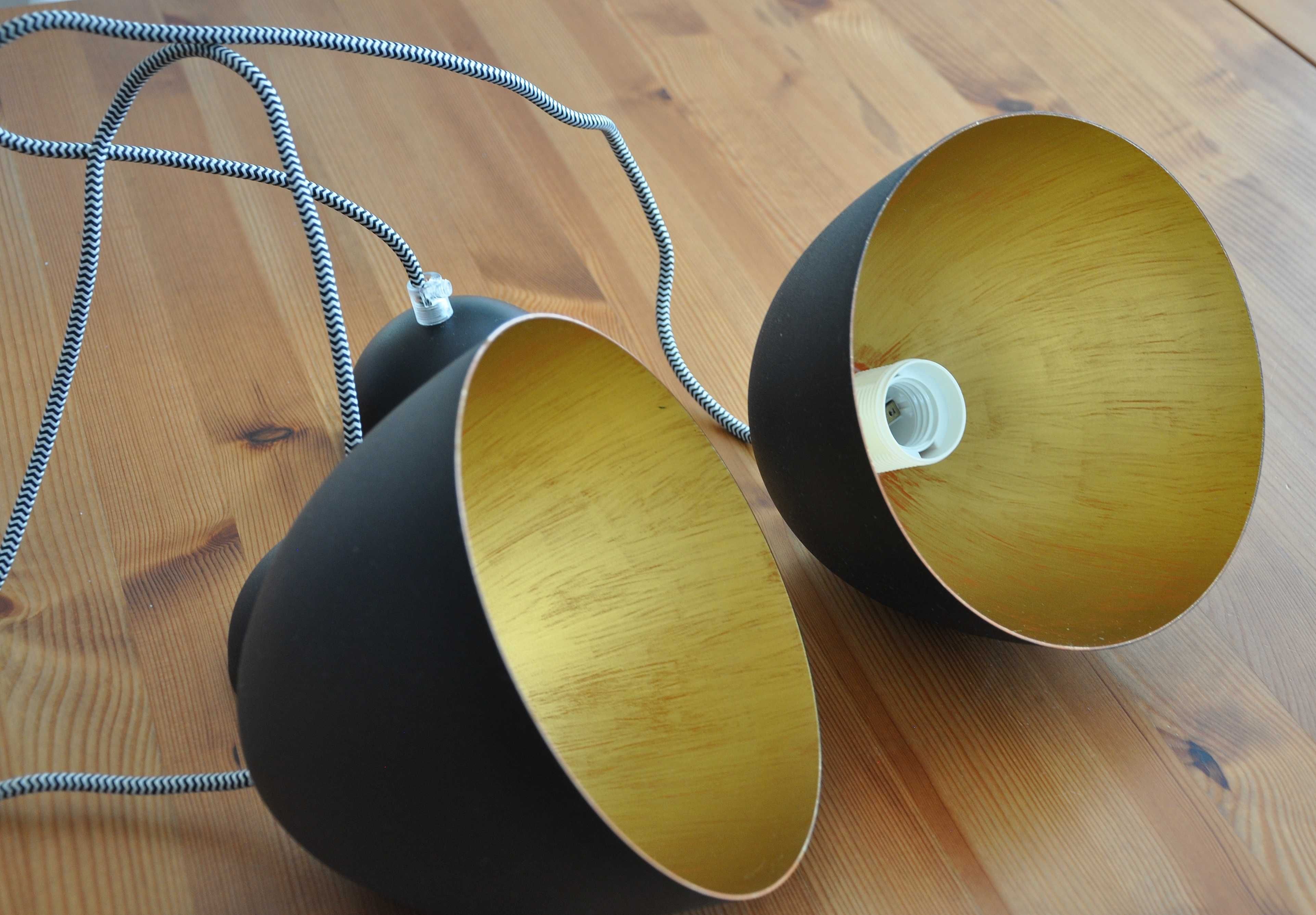 Lampy wiszące metalowe w stylu loft 2 sztuki