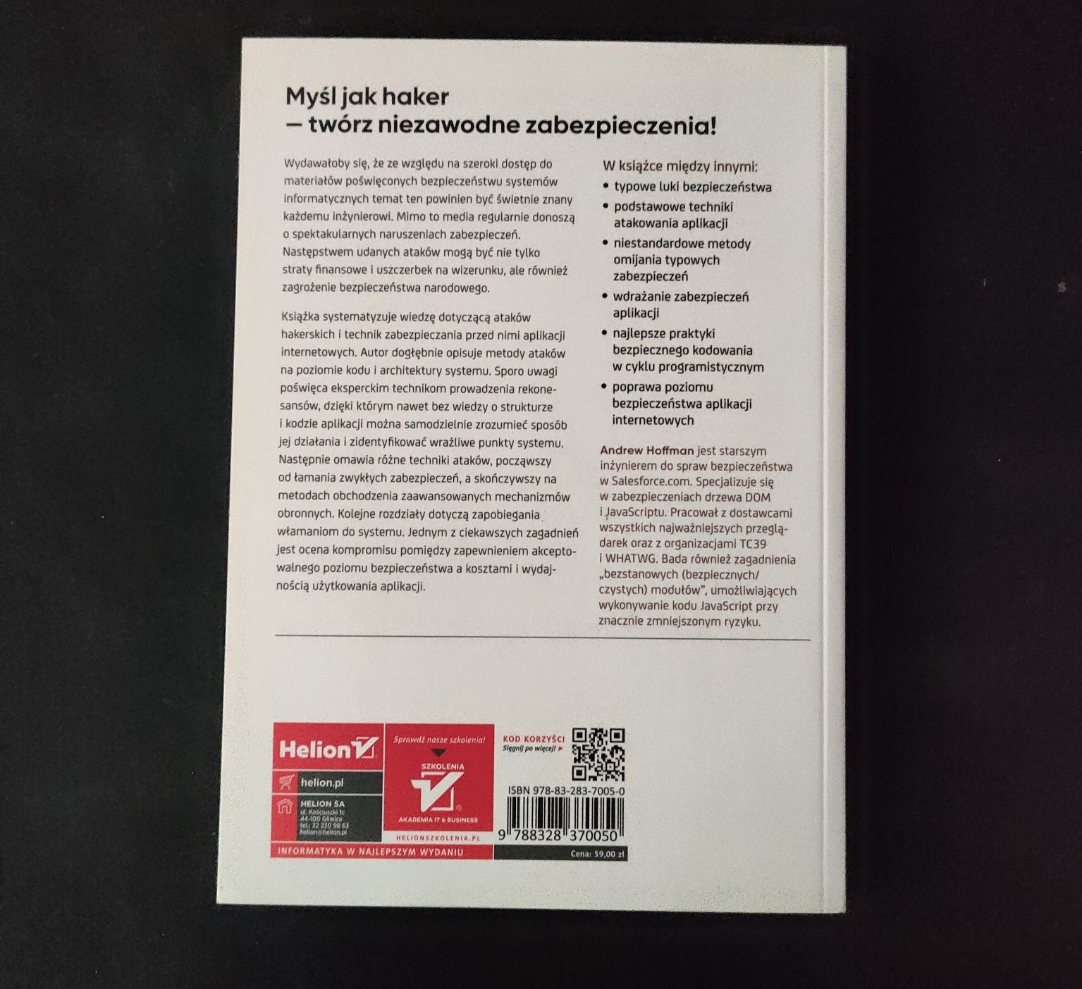 Bezpieczeństwo nowoczesnych aplikacji internetowych - Helion