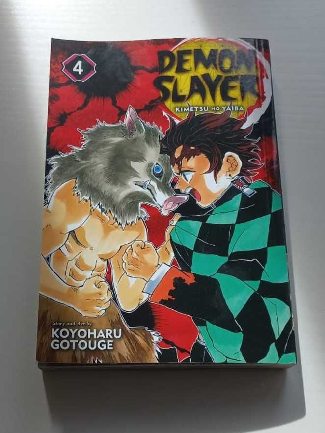 Livros mangá Demon Slayer 3, 4, 5 (English ver.)