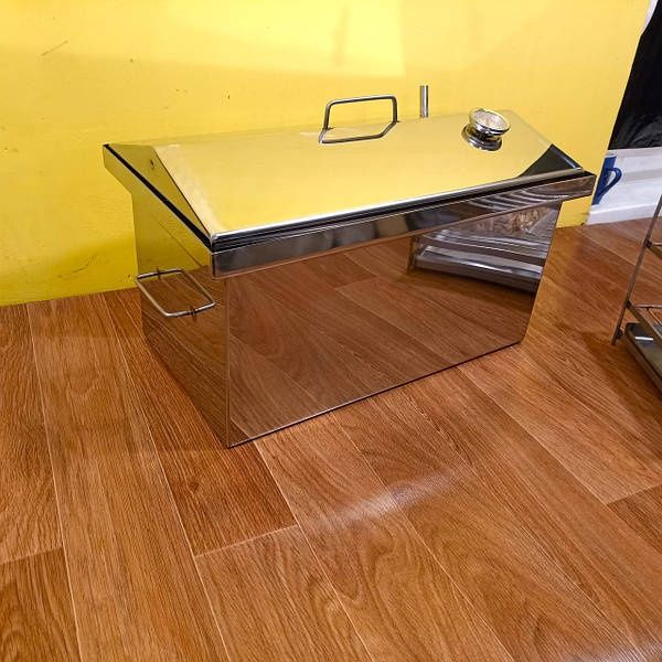 Велика 52*28*31 з нержавійки КОПТИЛЬНЯ КОПТИЛКА гарячого коптіння