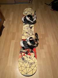 Snowboard 155 HEAD plus wiązania DRAKE plus pokrowiec