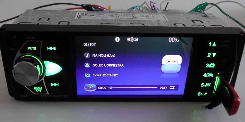 Radio samochodowe + 2 piloty USB SD Bluetooth ekran 4,1" kolor