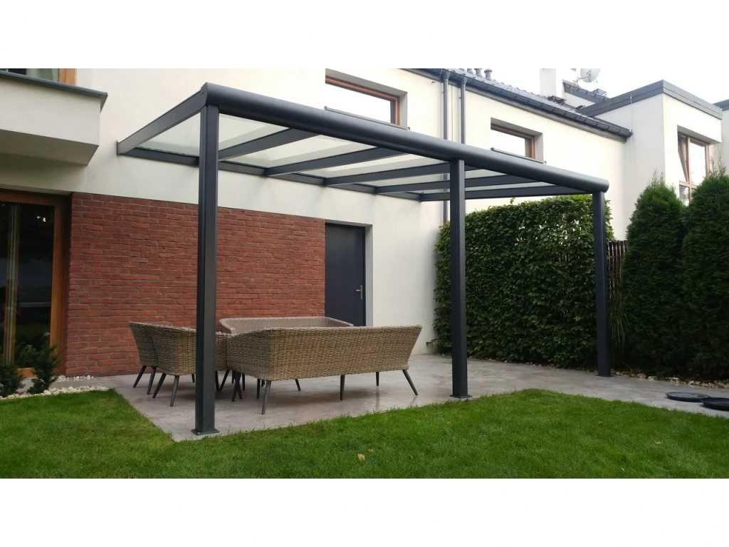 Zadaszenie aluminiowe PRO z dachem poliwęglanowym 300x606 m