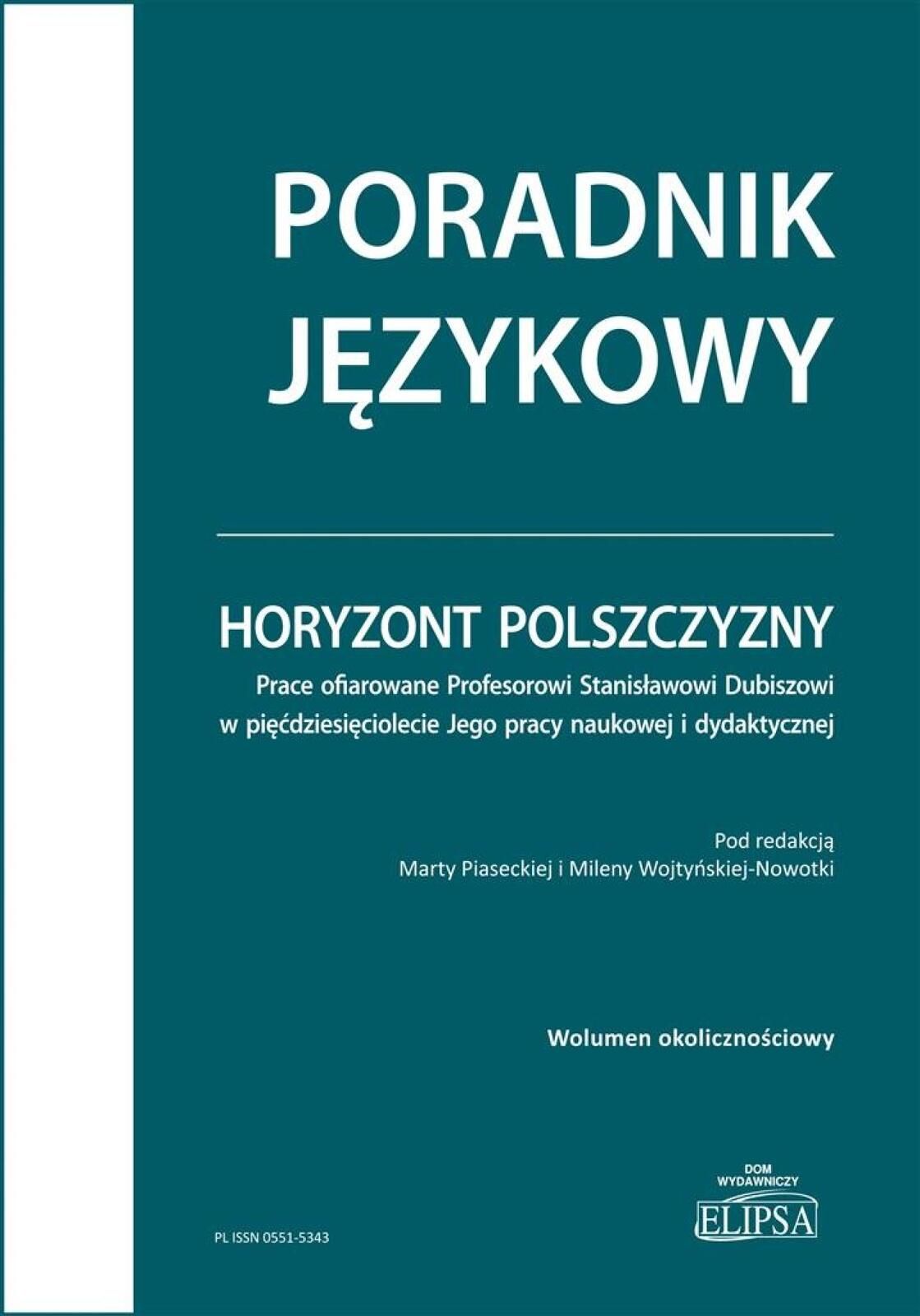 Horyzont polszczyzny. Prace ofiarowane. Elipsa Dom Wydawniczy red.