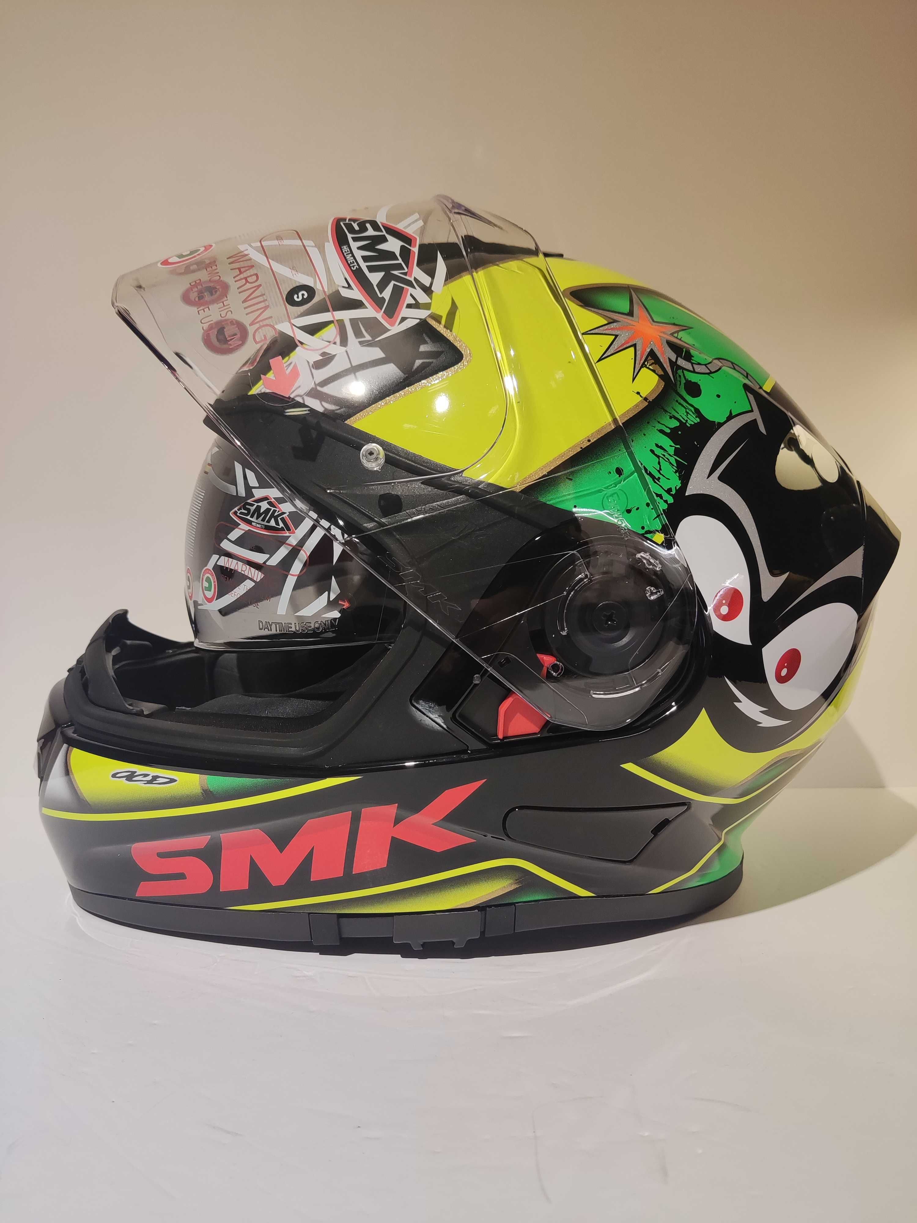 Capacete SMK integral mota scooter novo
