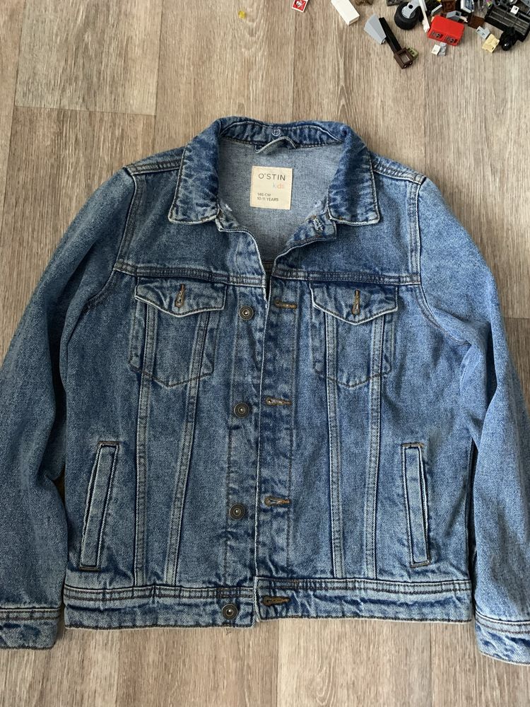 Крутая джинсовая куртка 146
